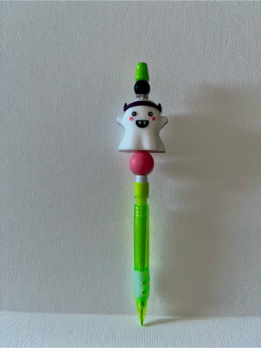 Novelty Ghost Mechanical Pencil in Bright Green and Pink